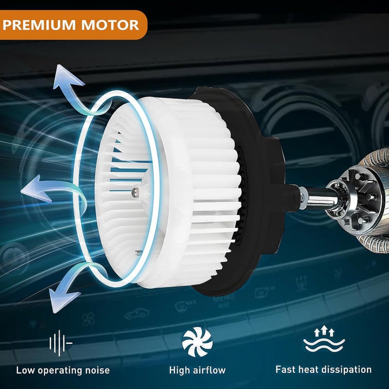 FFFauto HVAC A/C Heater Blower Motor w/Fan Cage Compatible with 2007-2019 Tundra Camry 4Runner Highlander Venza Avalon,Replaces PM9351 75830 871030E040 - Image 4
